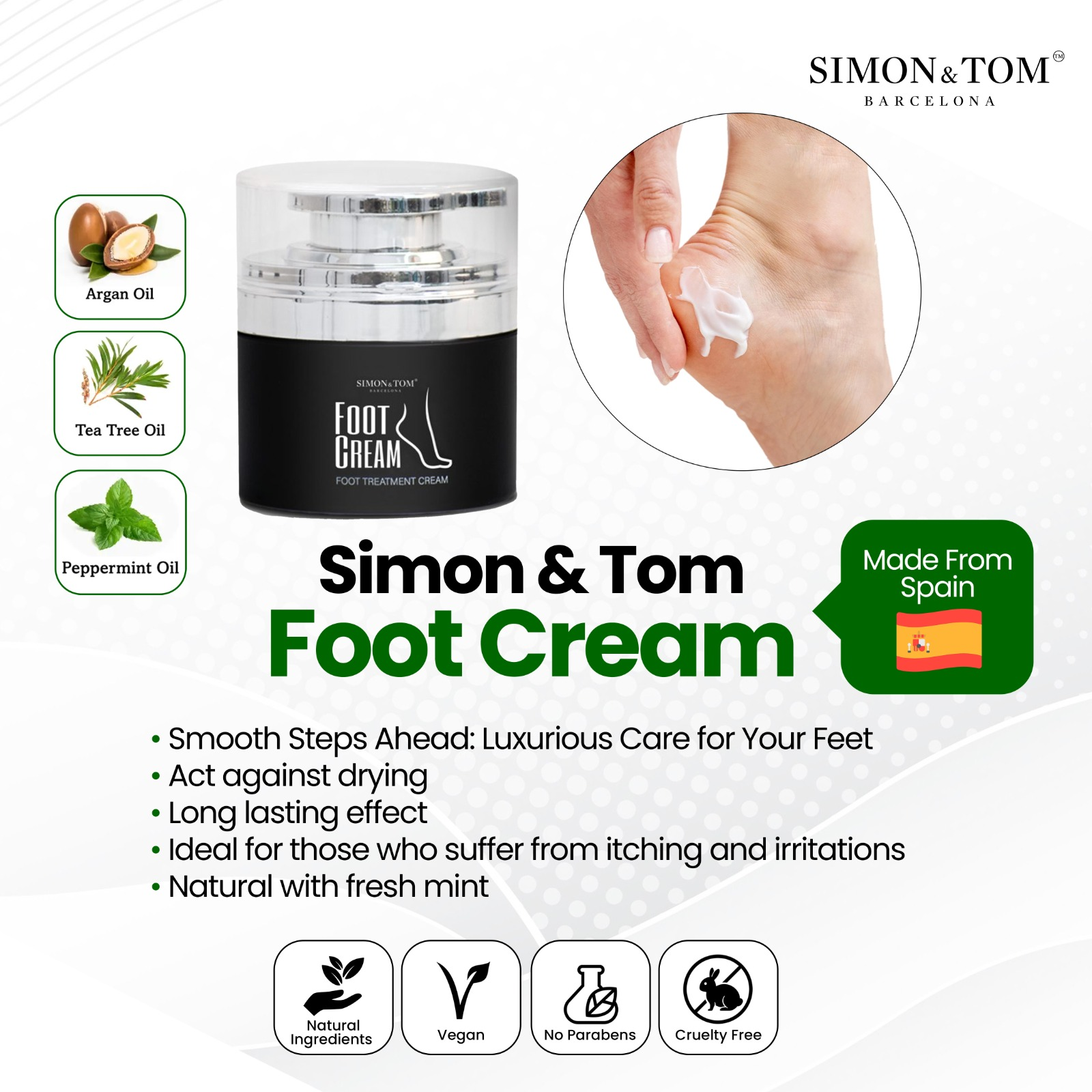 Simon & Tom Foot Cream (50ml)